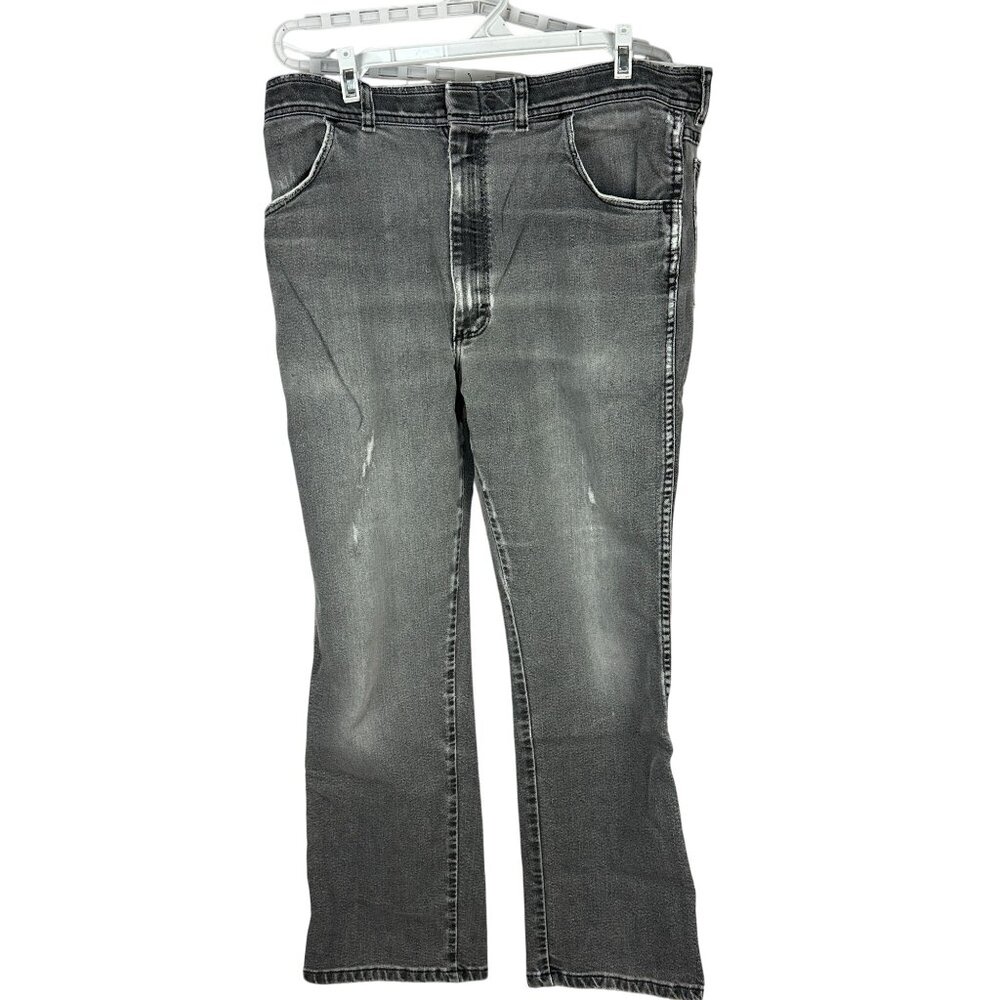 Comfort Action Sports Gray Slim Fit Jeans Size 35 Mens Casual Denim Five Pocket